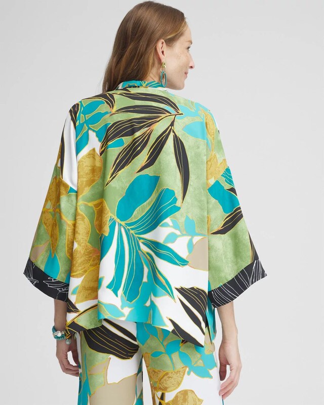 Tropical Palms Kimono - image 3